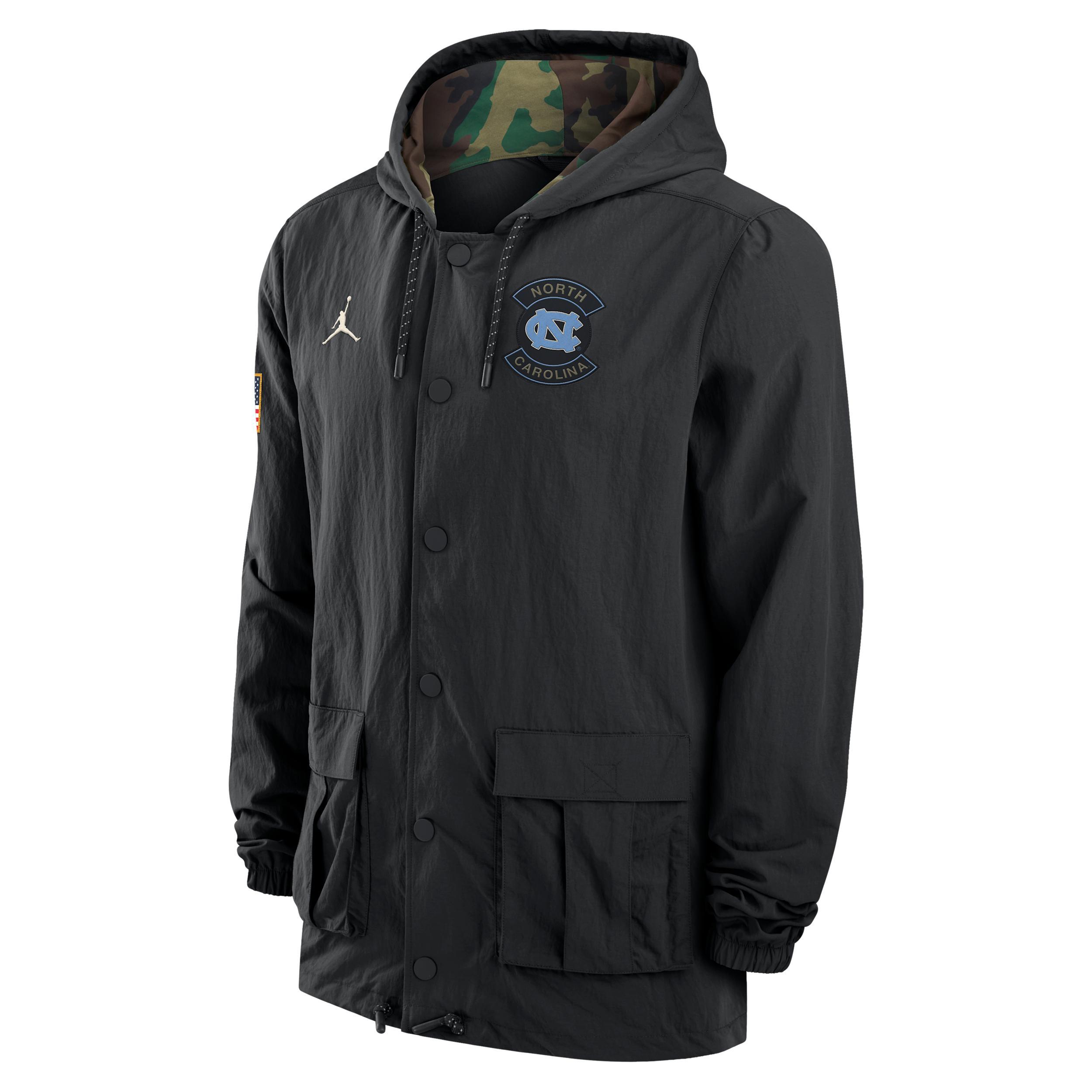 Clemson Nike Mens Full-Snap Hooded Military Jacket | 02XQ09SGCLN-XZK Product Image