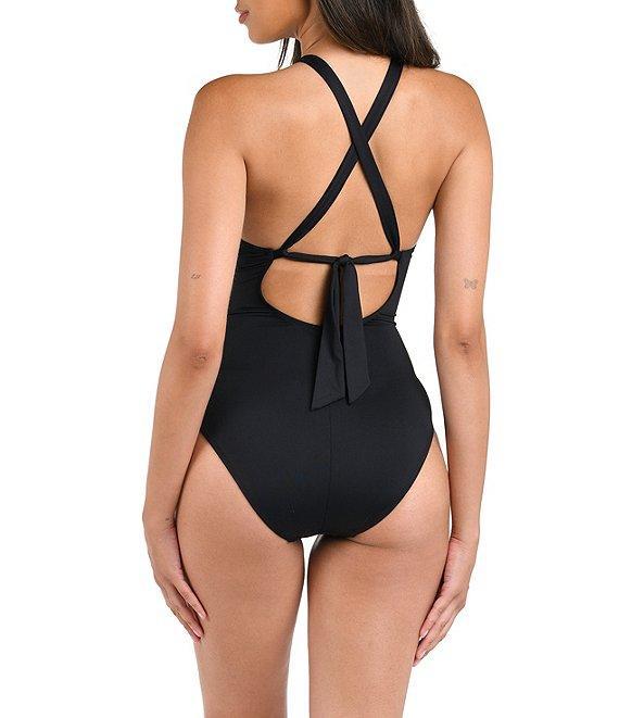 La Blanca Island Goddess High Neck One Piece Swimsuit Product Image