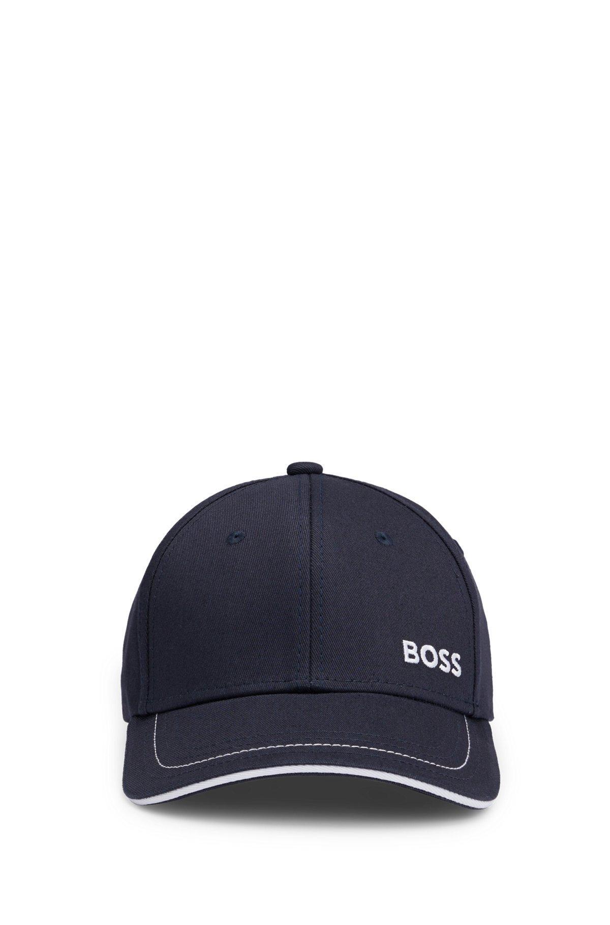 Cotton-twill cap with embroidered logo and metal buckle Product Image