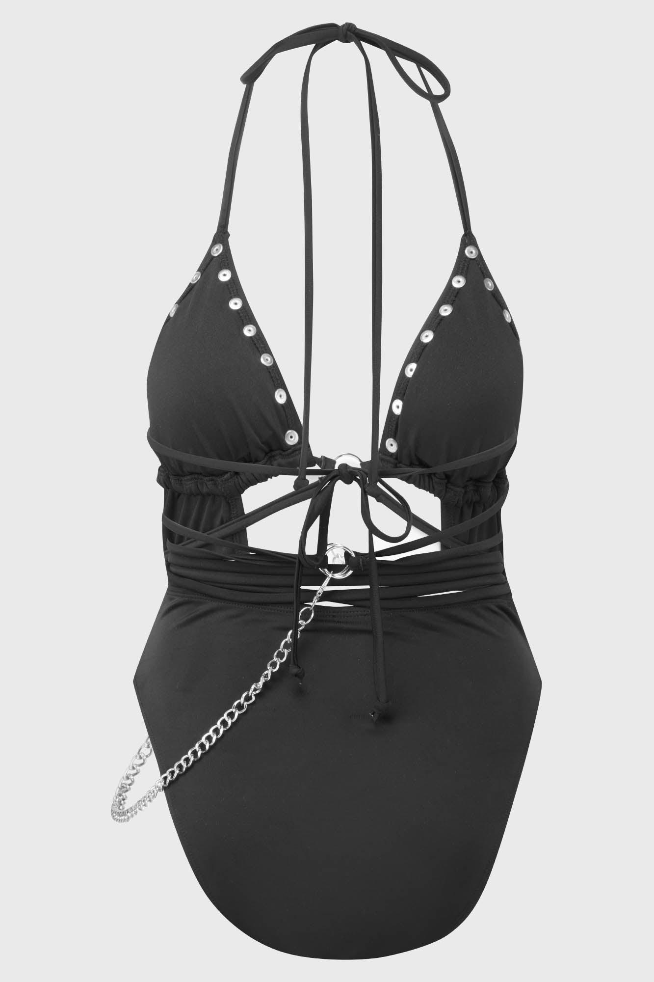 Black Hearted Swimsuit / Black / 83% Polyamide 17% Elastane Product Image