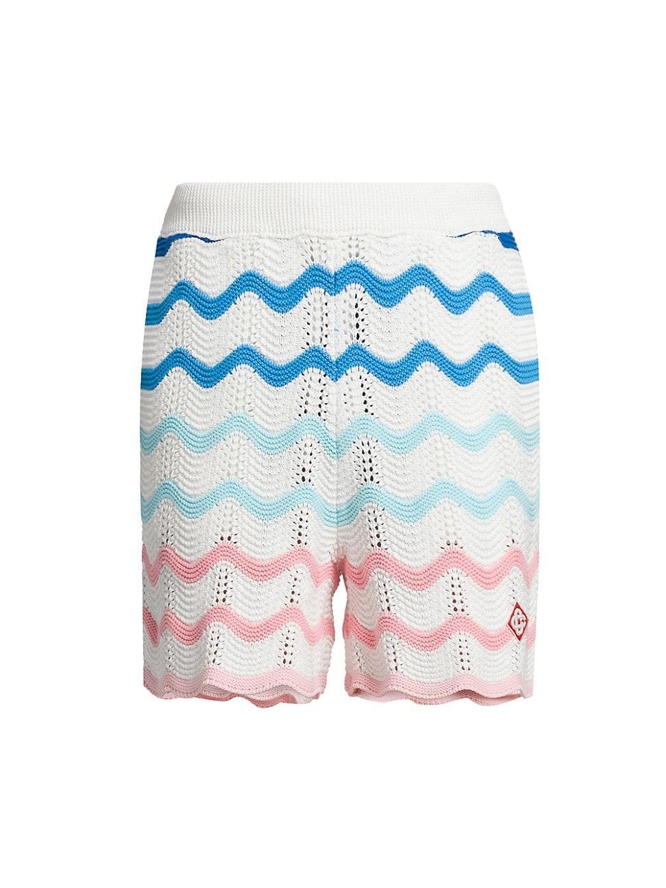 Mens Wave Crochet Shorts Product Image