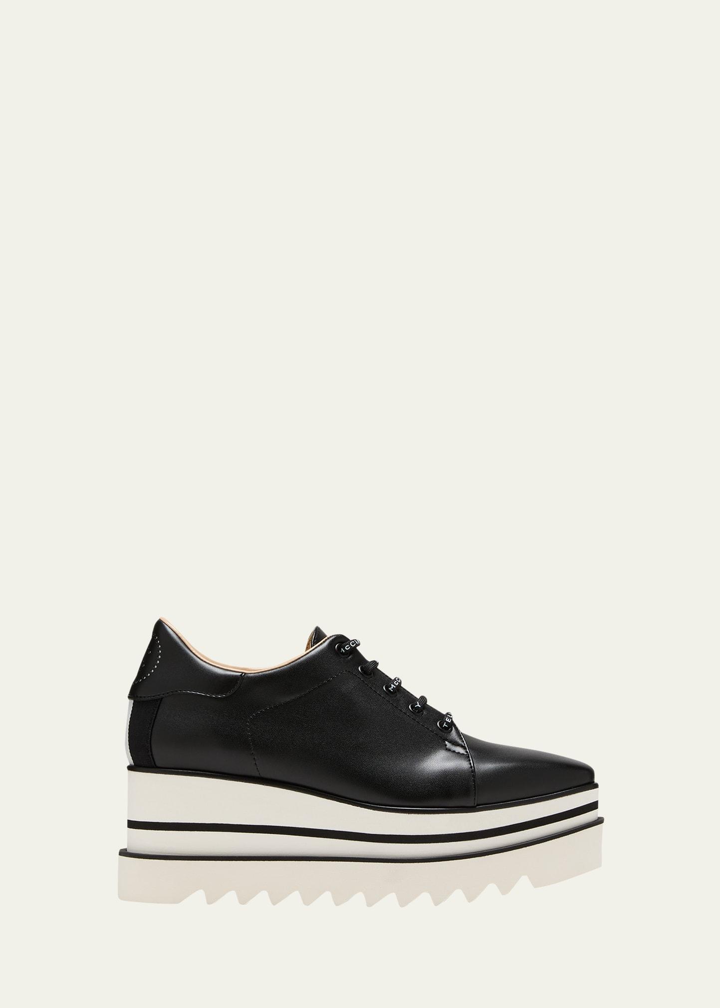 Sneakelyse Vegan Logo Platform Loafers Product Image