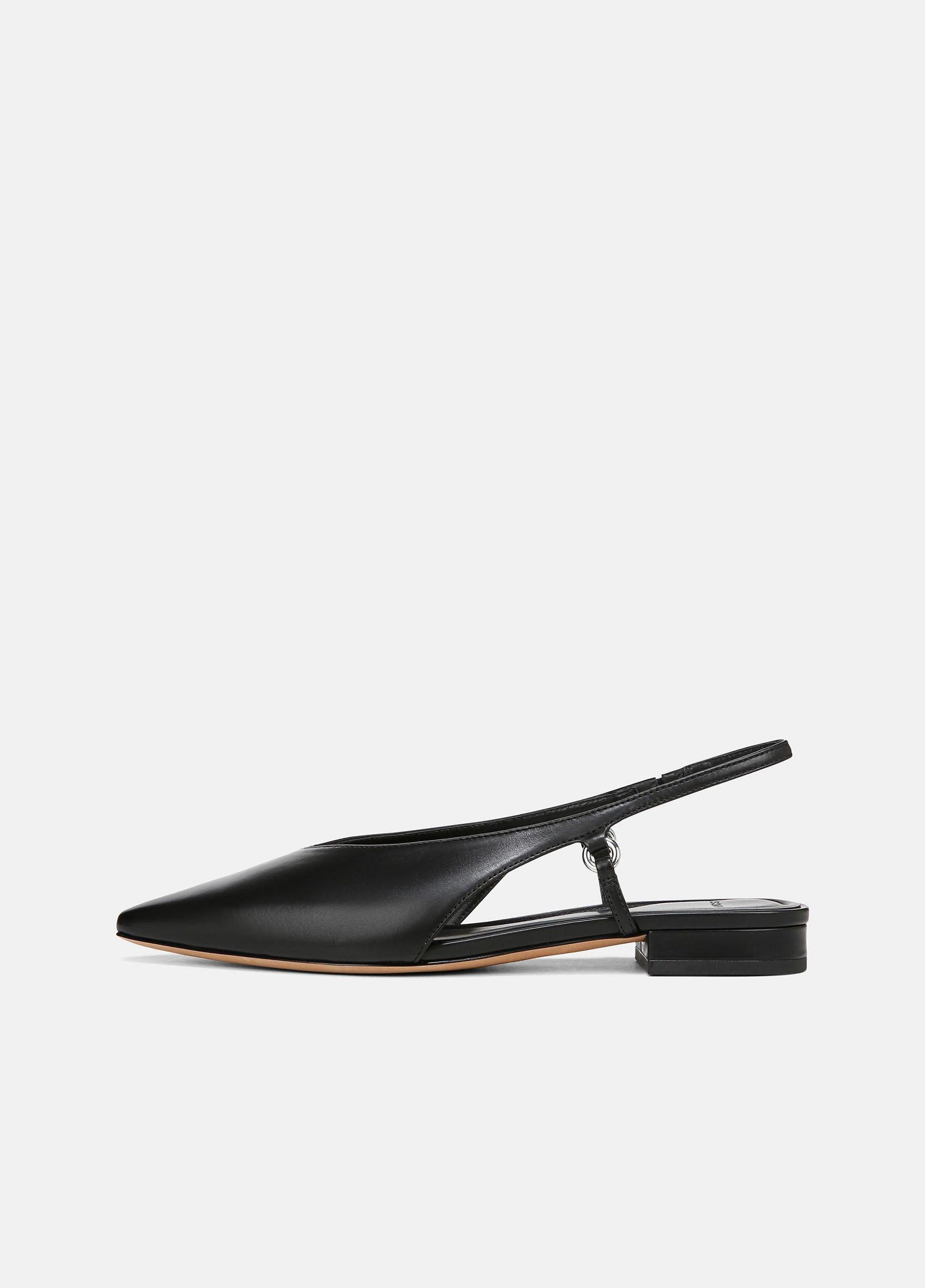 Ines Leather Slingback Flat Product Image