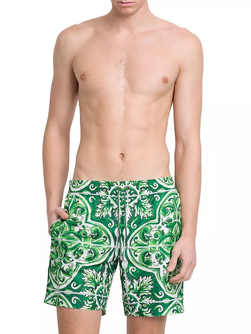 Maiolica Drawstring Swim Trunks Product Image