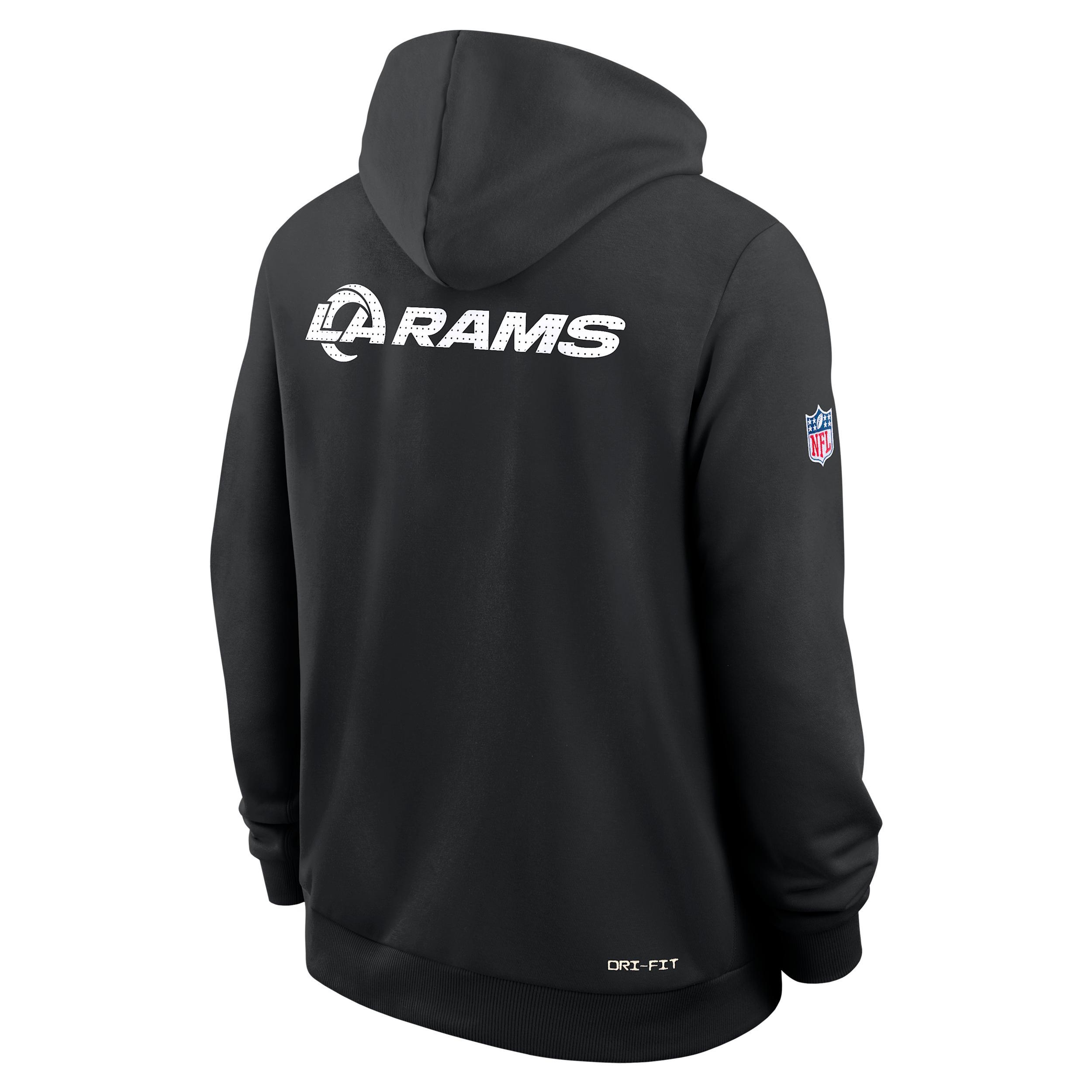 Los Angeles Rams Initial Home Sideline Nike Mens Dri-FIT NFL Pullover Hoodie | 03AZ00A95-A0M Product Image