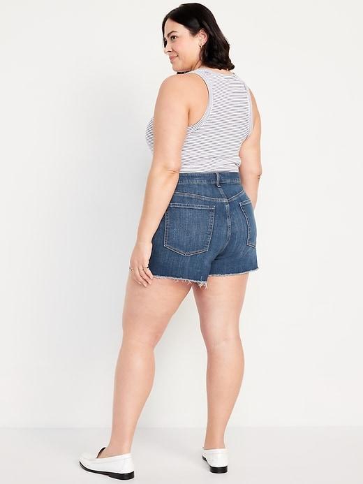 High-Waisted OG Cut-Off Jean Shorts -- 3-inch inseam Product Image