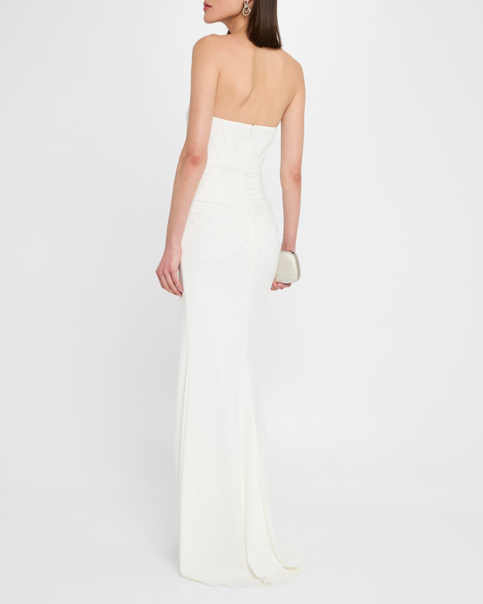 Strapless Cutout Twist-Front Column Gown Product Image