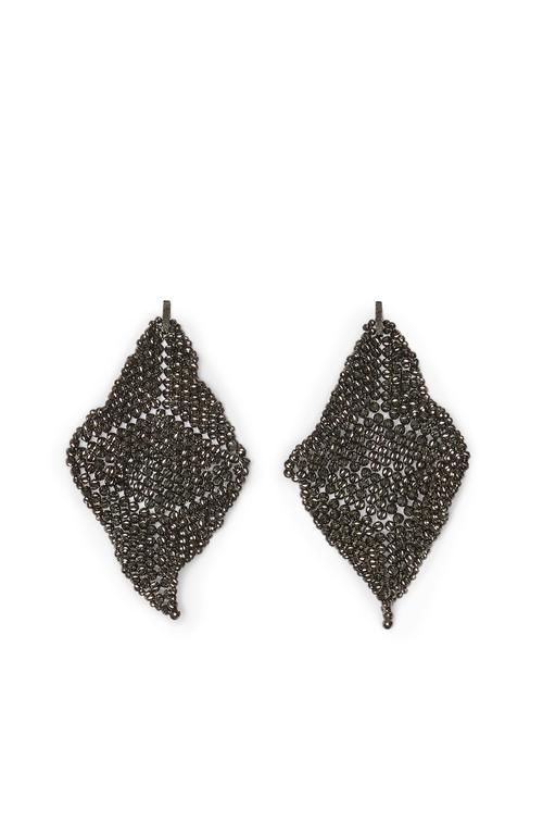 BRUNELLO CUCINELLI Sculptured Earrings In Gray Product Image