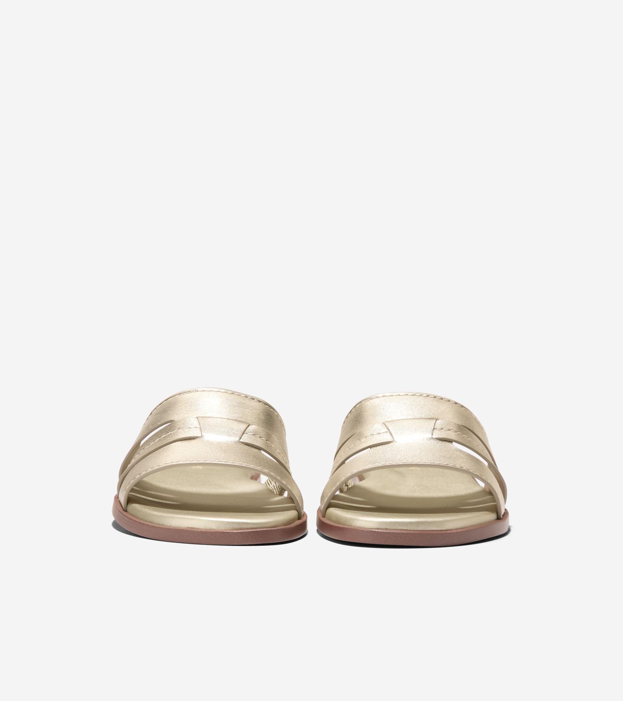 Women's Flynn Slotted Slides in Gold | Cole Haan Product Image