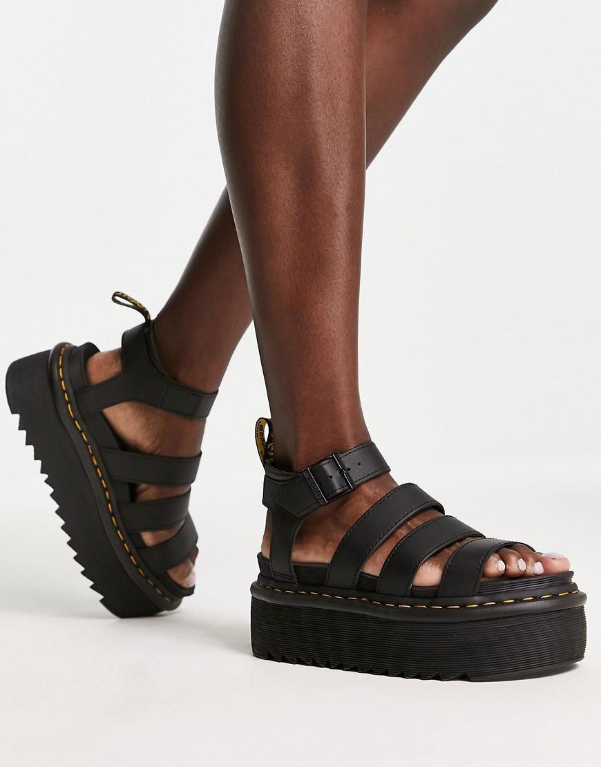 Blaire Hydro Leather Platform Strap Sandals Product Image