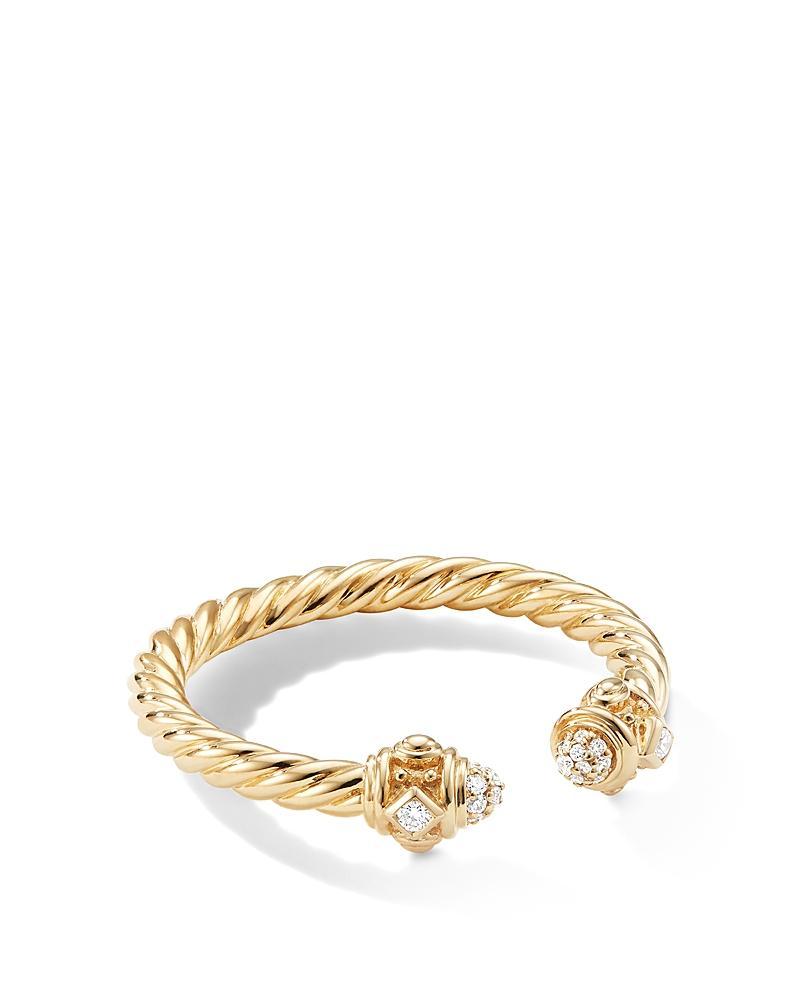 Womens Renaissance Open Ring In 18K Gold With Gemstones Product Image