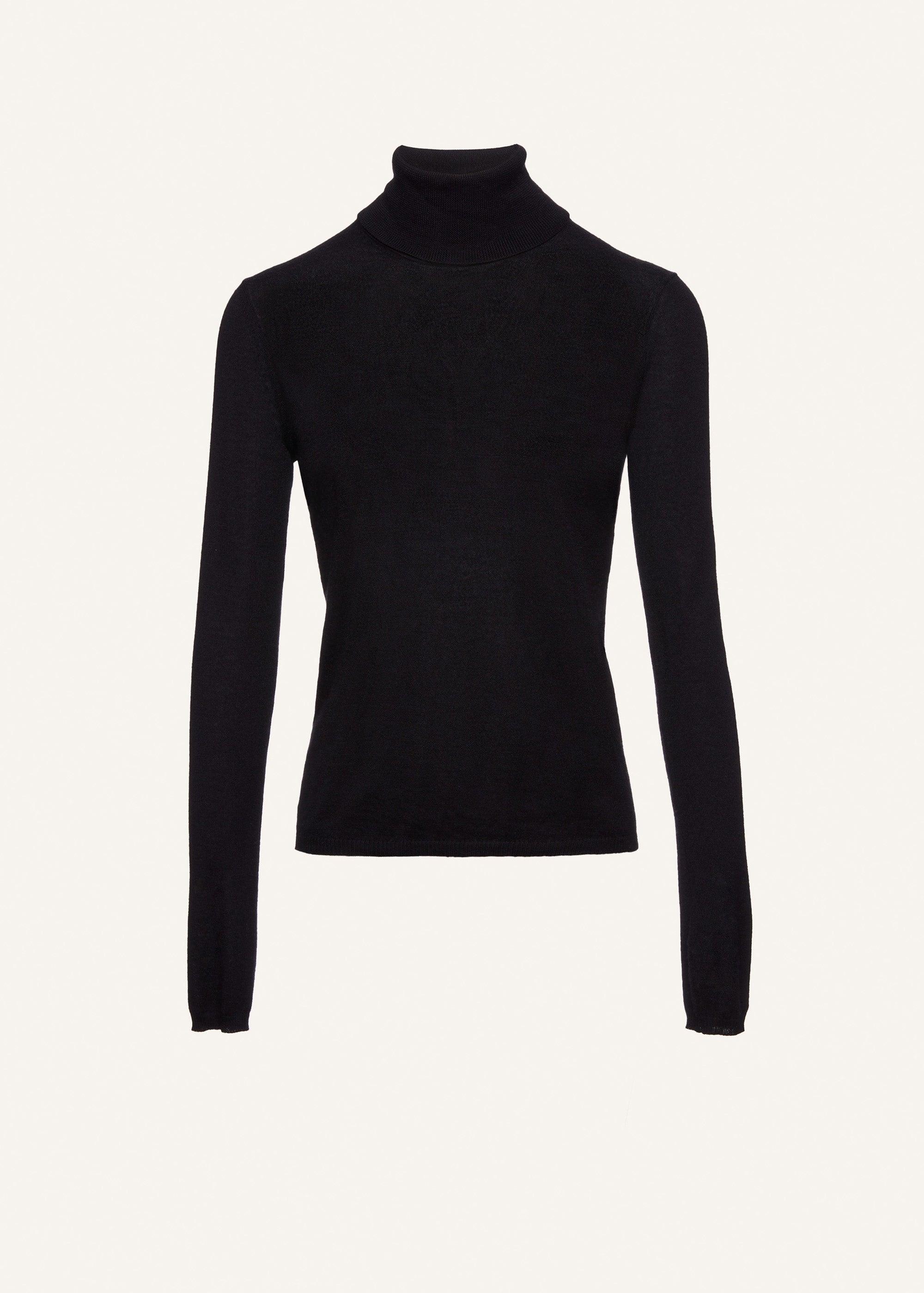 Cashmere turtleneck in black Product Image