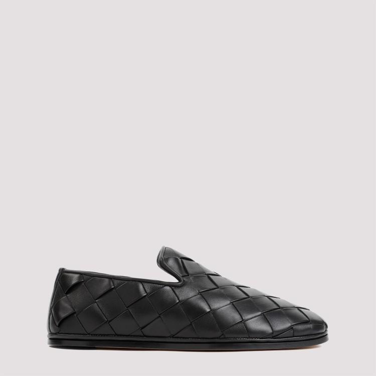 Sunday Black Nappa Lamb Leather Slippers Product Image