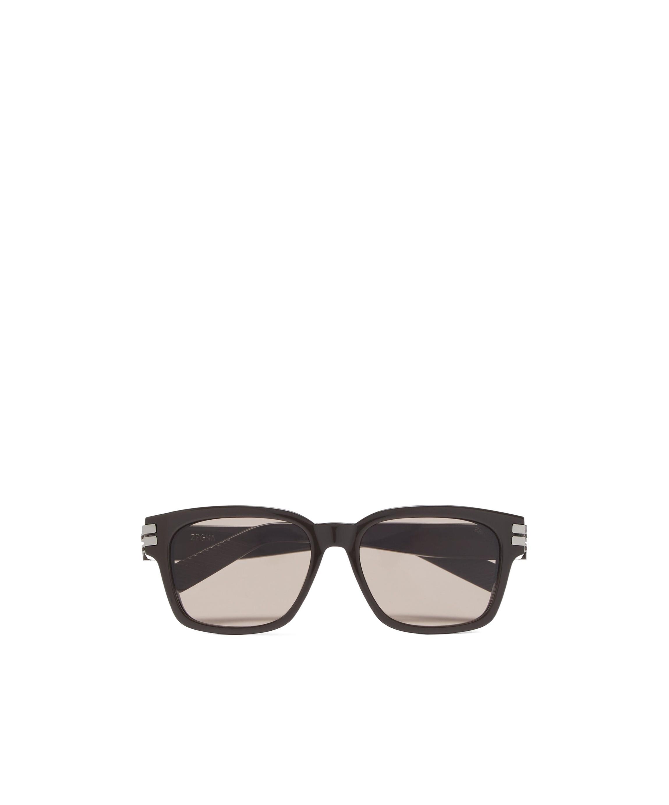 ZEGNA Square Sunglasses In Black Product Image