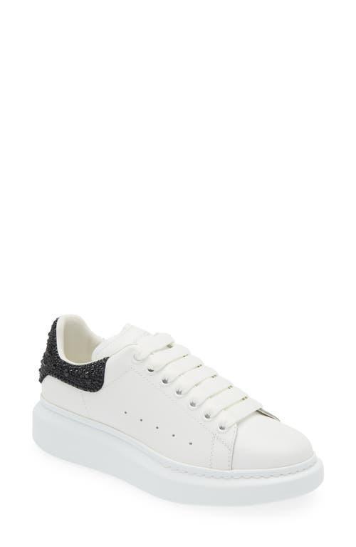 McQueen Womens Oversized Crystal Embellished Heel Sneakers Product Image