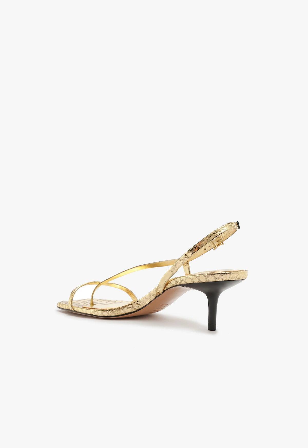 Heloise Metallic Leather Sandal Female Product Image