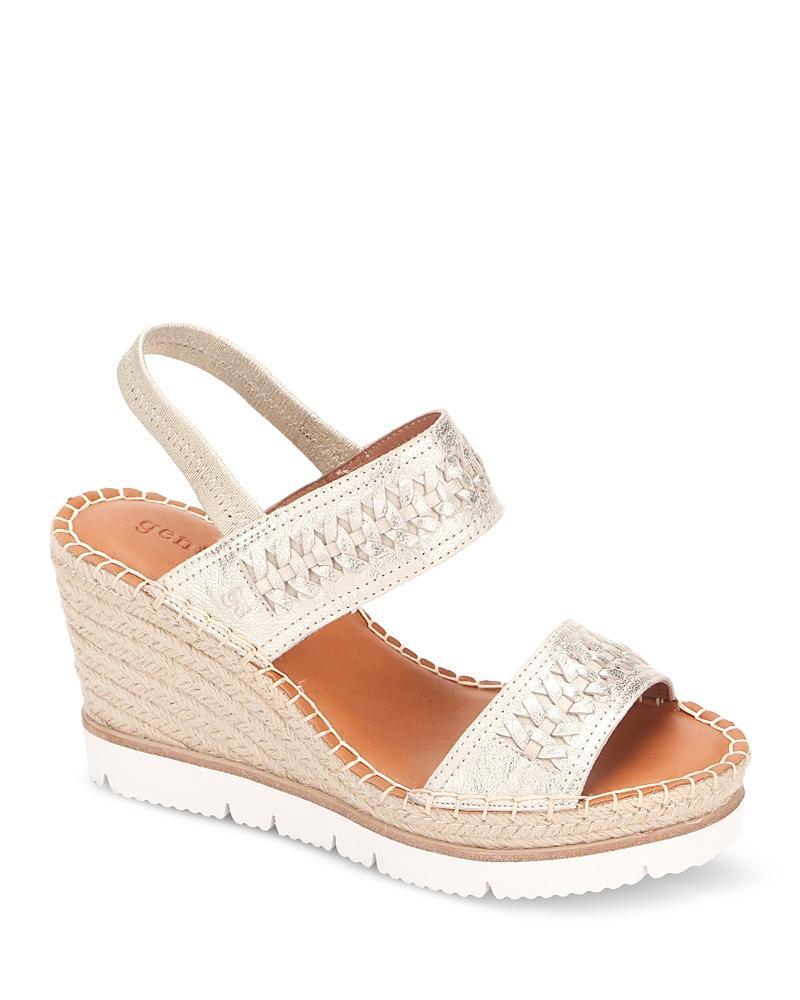 Gentle Souls by Kenneth Cole Womens Elyssa Braided Wedge Sandals Product Image