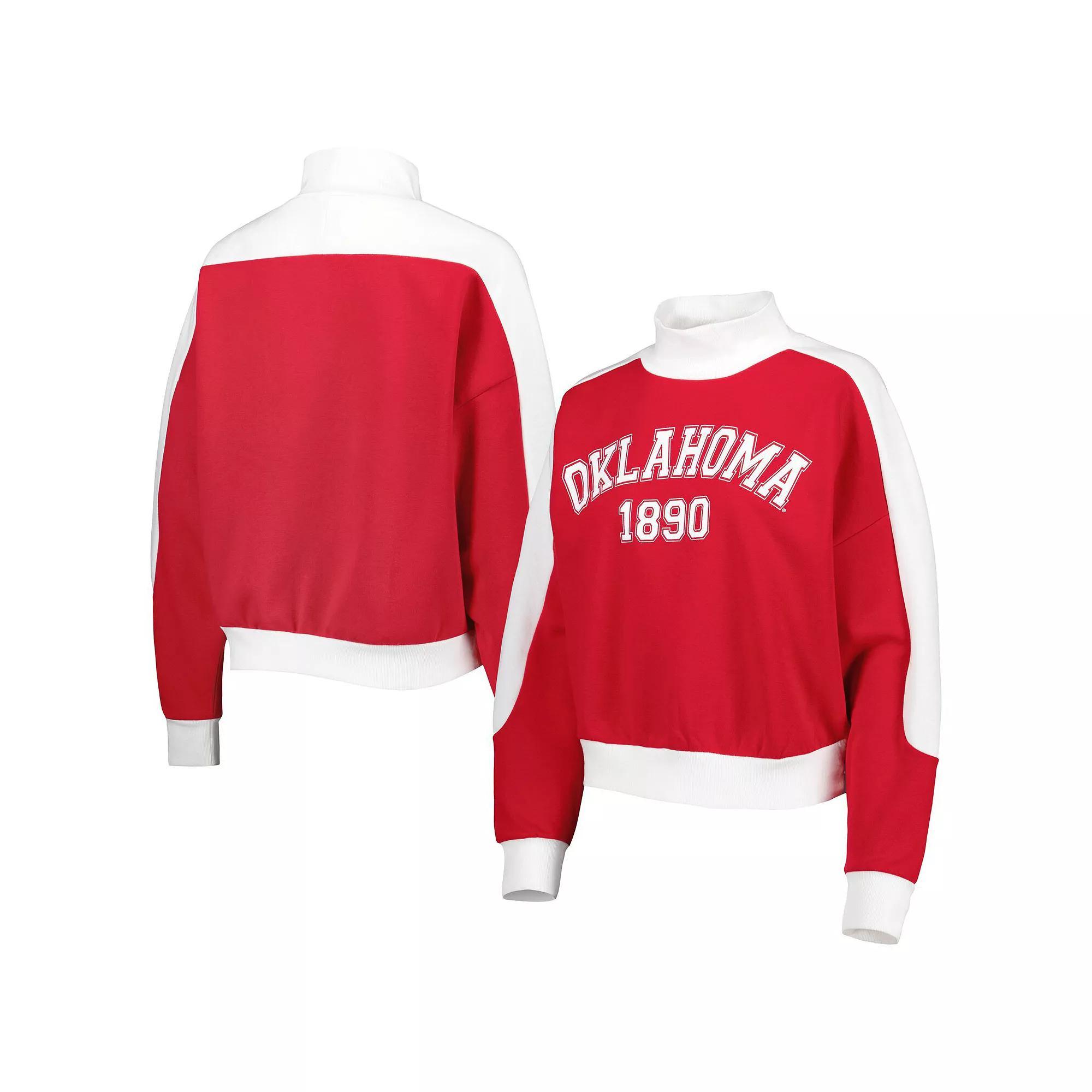 Women's Gameday Couture Crimson Oklahoma Sooners Make it a Mock Sporty Pullover Sweatshirt, Size: XL, Red Product Image