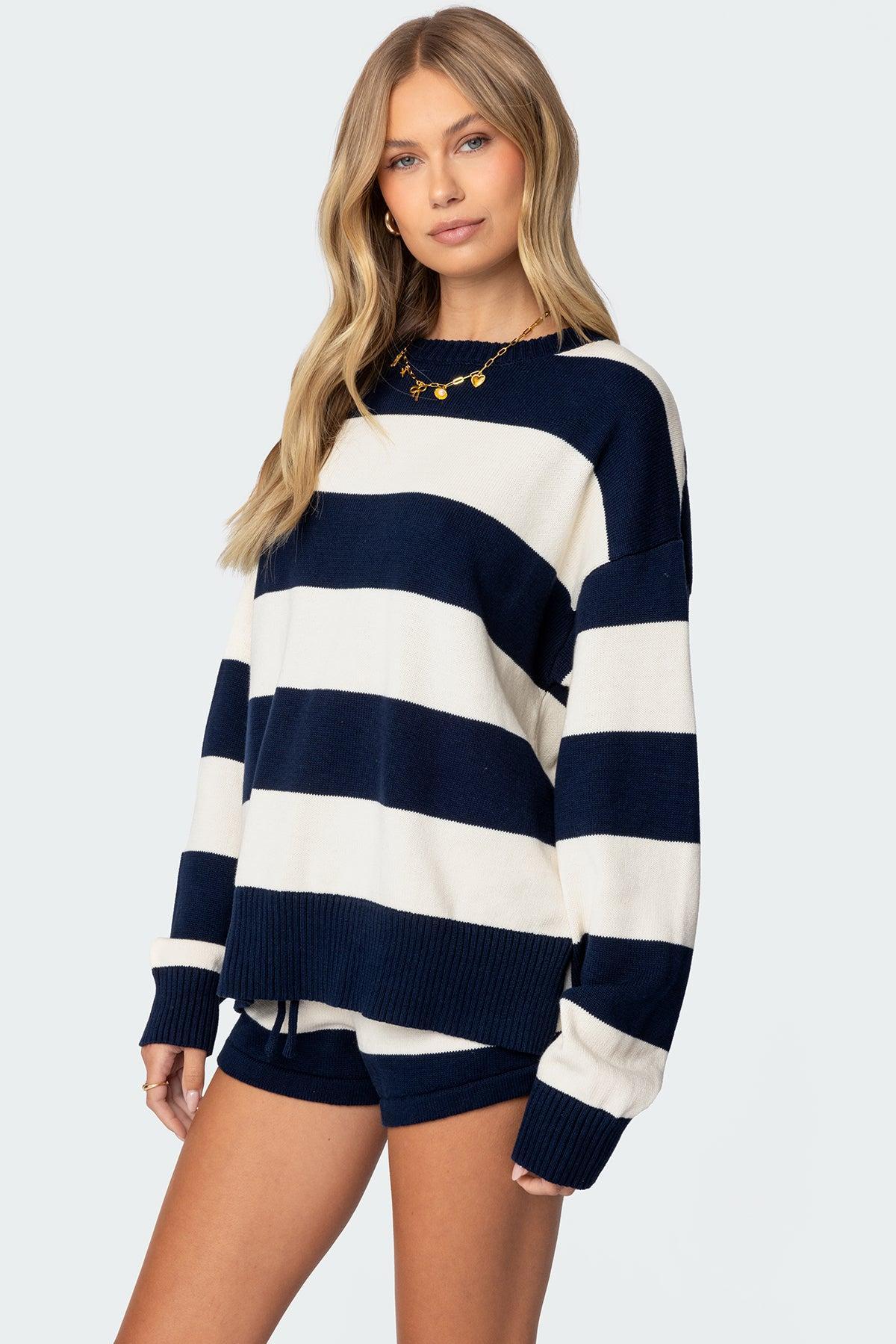 Riley Oversized Striped Sweater Product Image