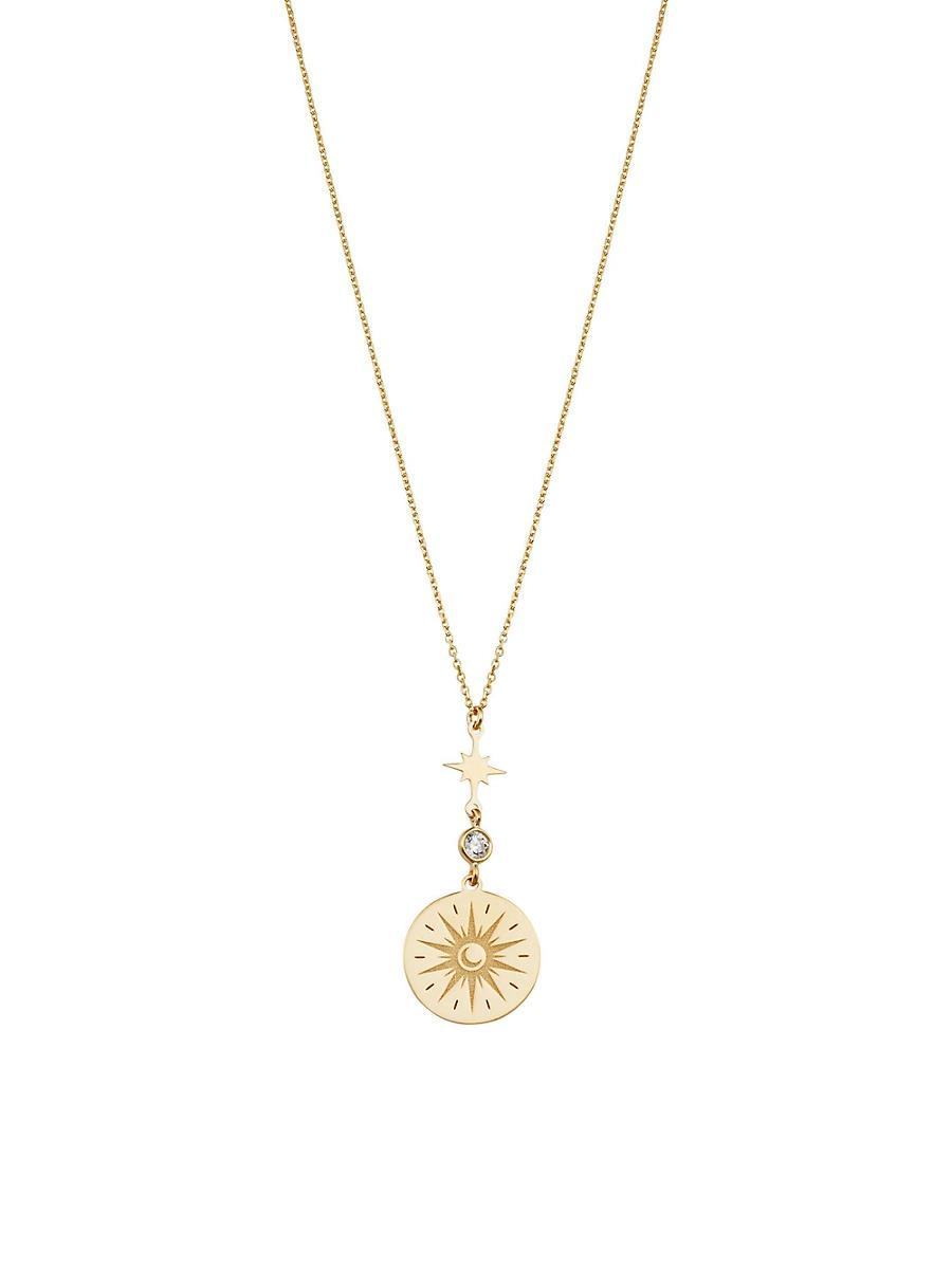 Womens 14K Yellow Gold Summer Solstice Pendant Necklace Product Image