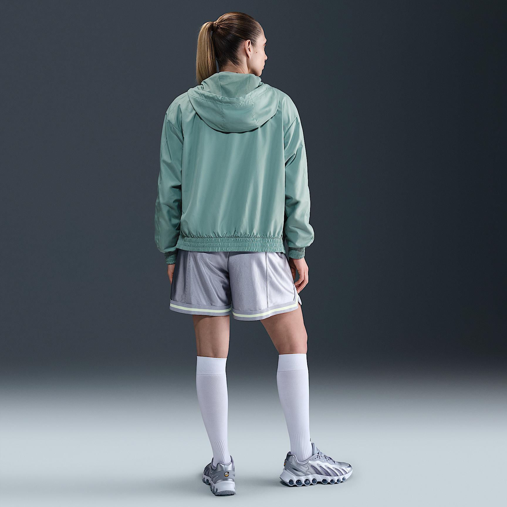 Womens Nike Sportswear Classic Wovens Loose UV Hooded Jacket | FV6298-017 Product Image