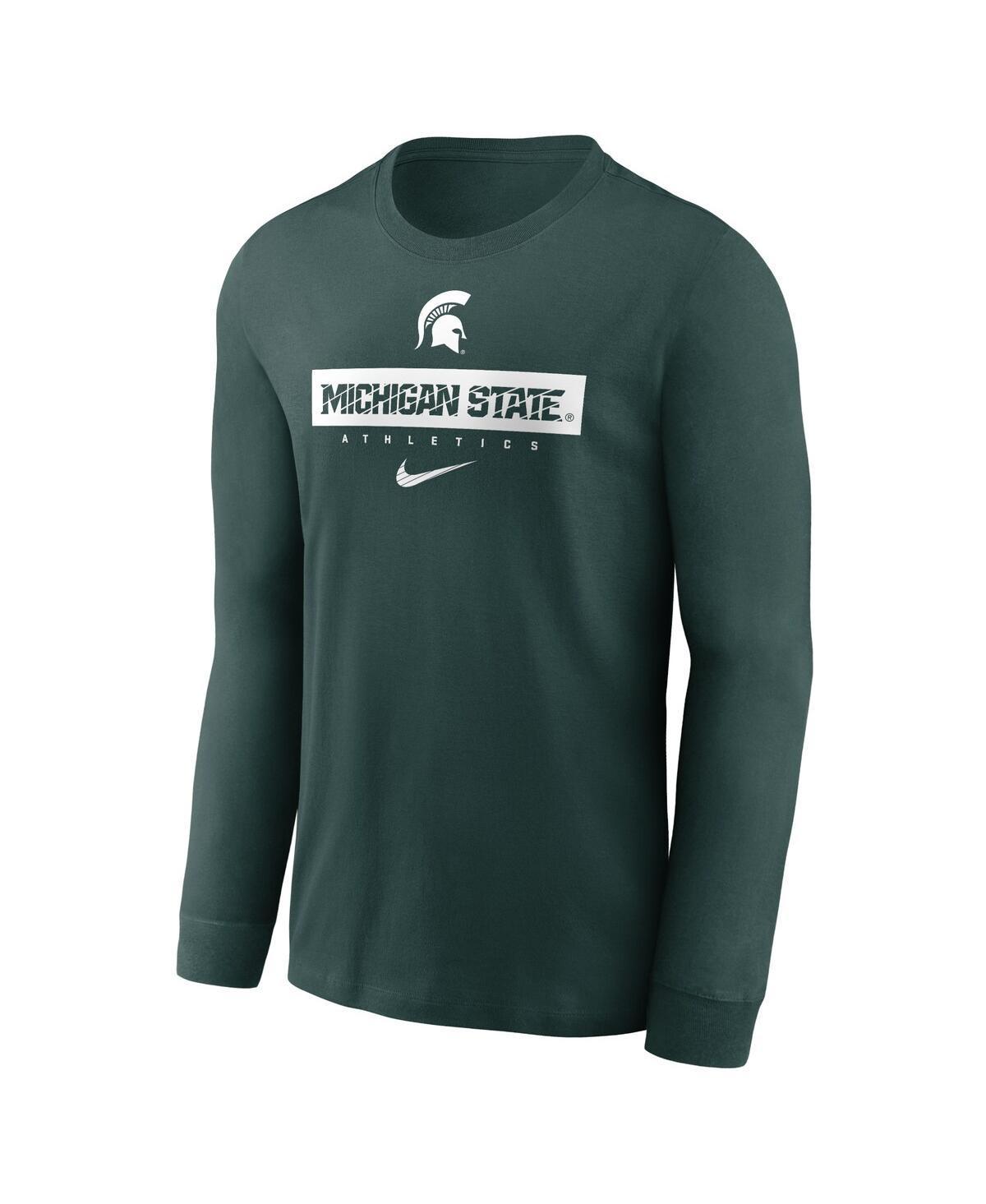 NIKE Men's Green Michigan State Spartans 2024 Sideline Legend Performance Long Sleeve T-shirt Product Image