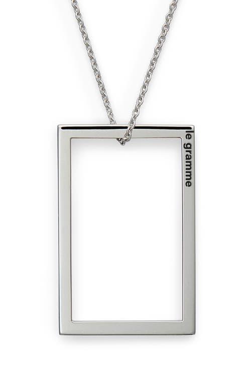 Mens Unisex 2.6G Polished & Brushed Sterling Silver Necklace Product Image