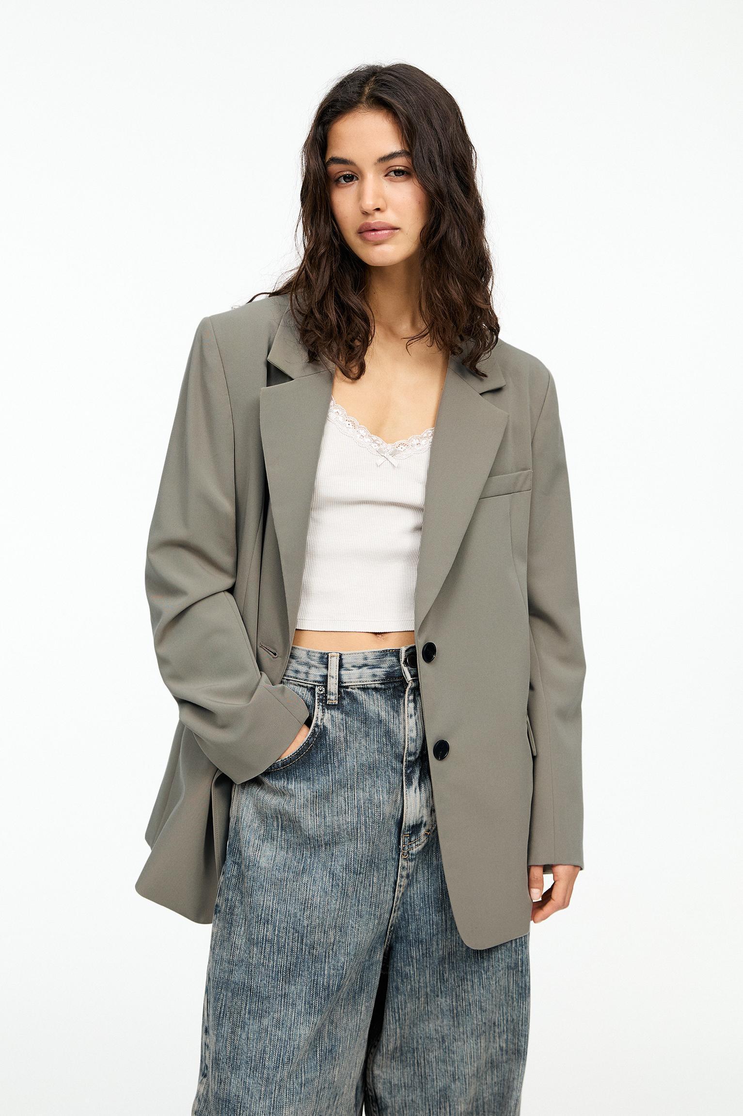Oversize double-button blazer Product Image