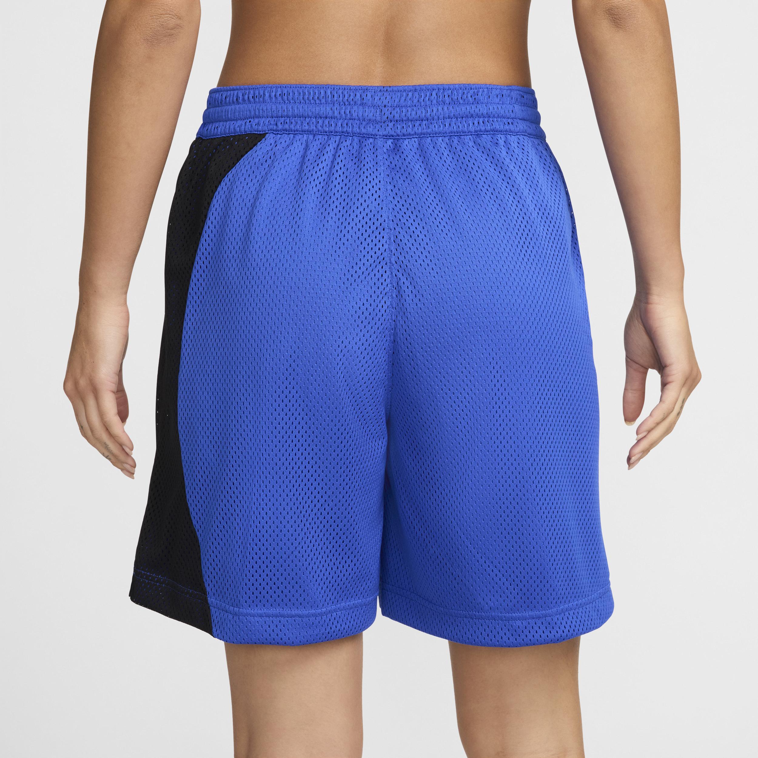 Nike Womens Nike Essential Mesh Dri-FIT Shorts - Womens Black/Hyper Royal/White Product Image