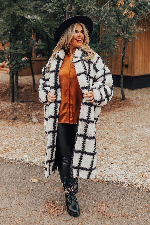 Cozier Than Most Sherpa Coat Curves Product Image