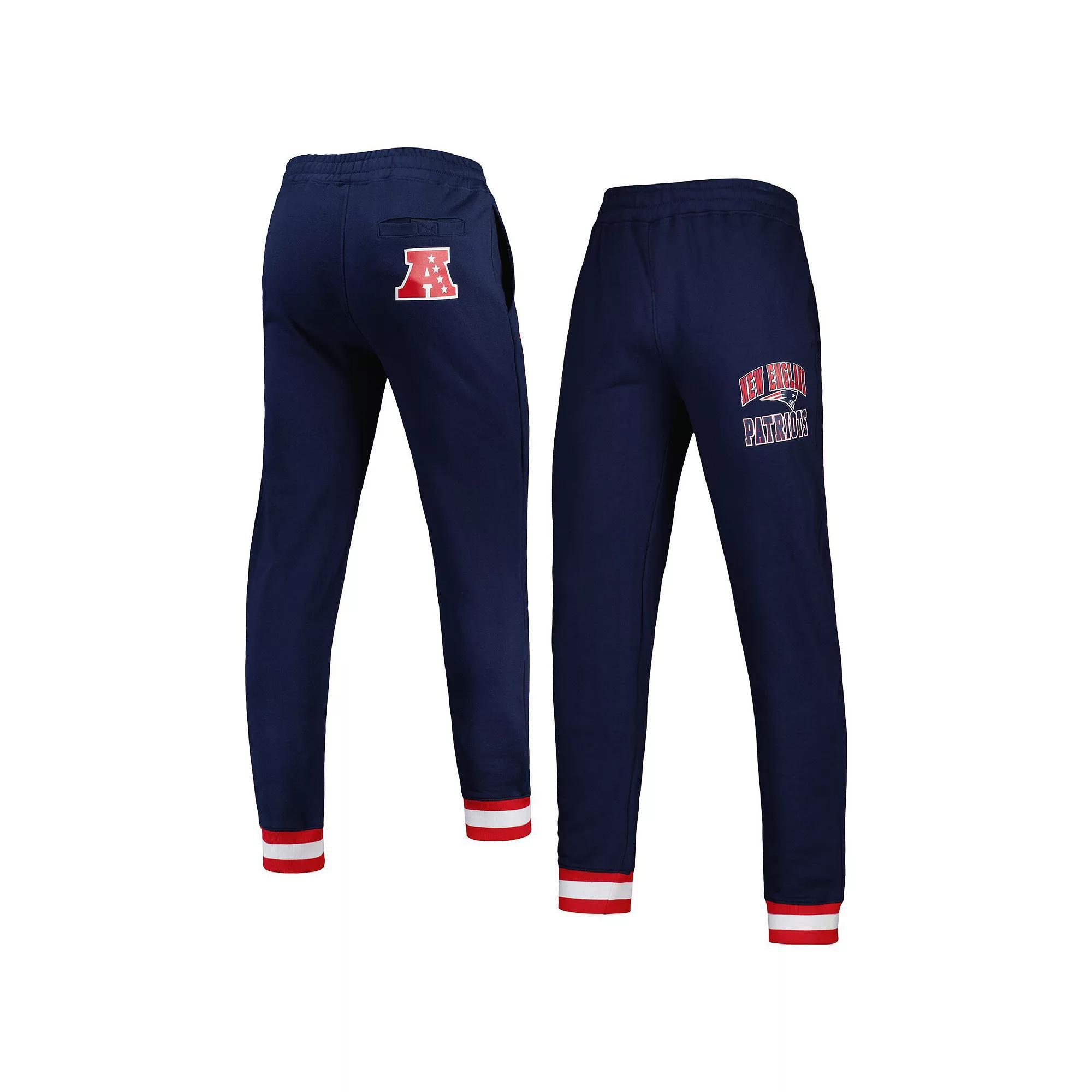 Men's Starter Navy New England Patriots Blitz Fleece Jogger Pants,  Product Image