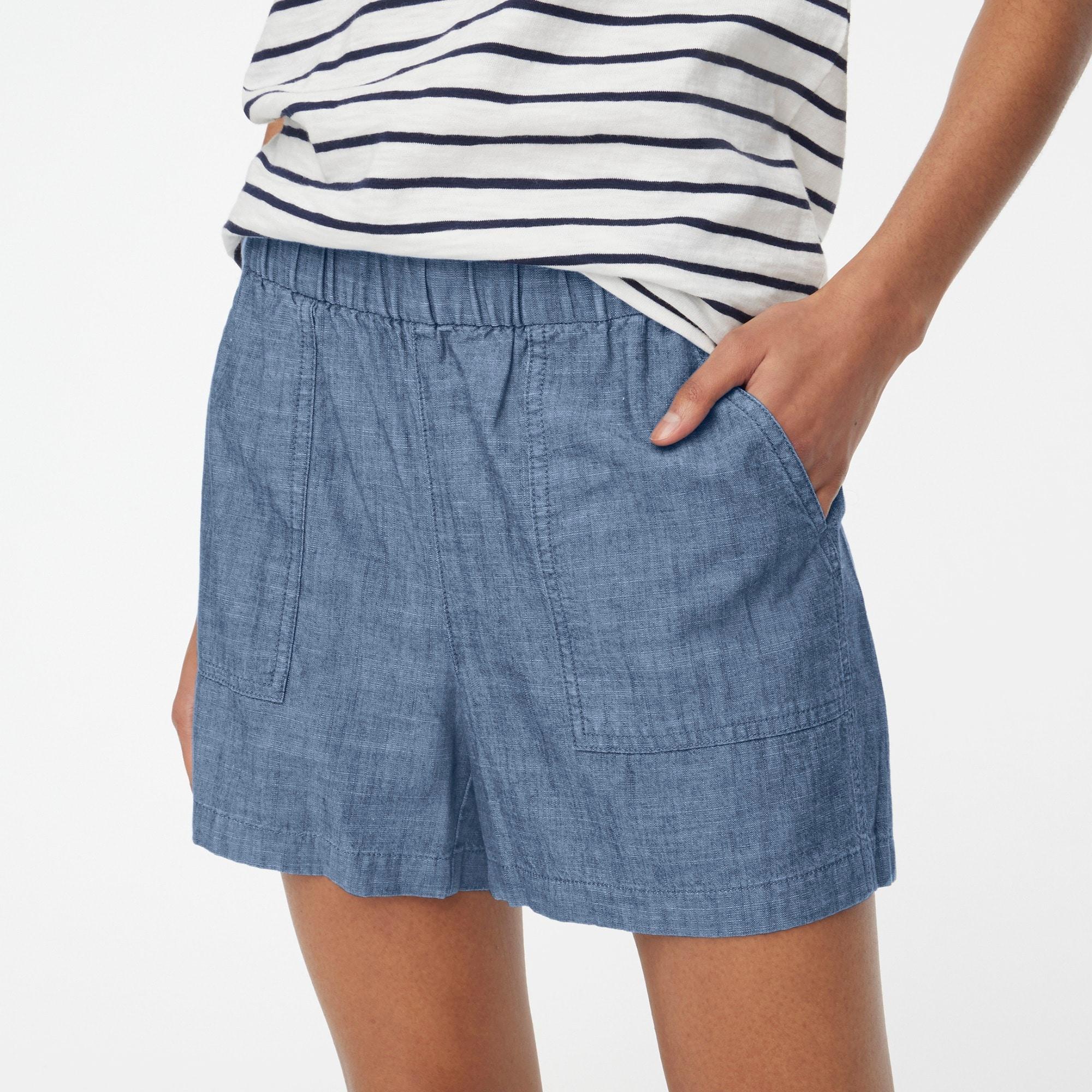 Chambray pull-on short Product Image