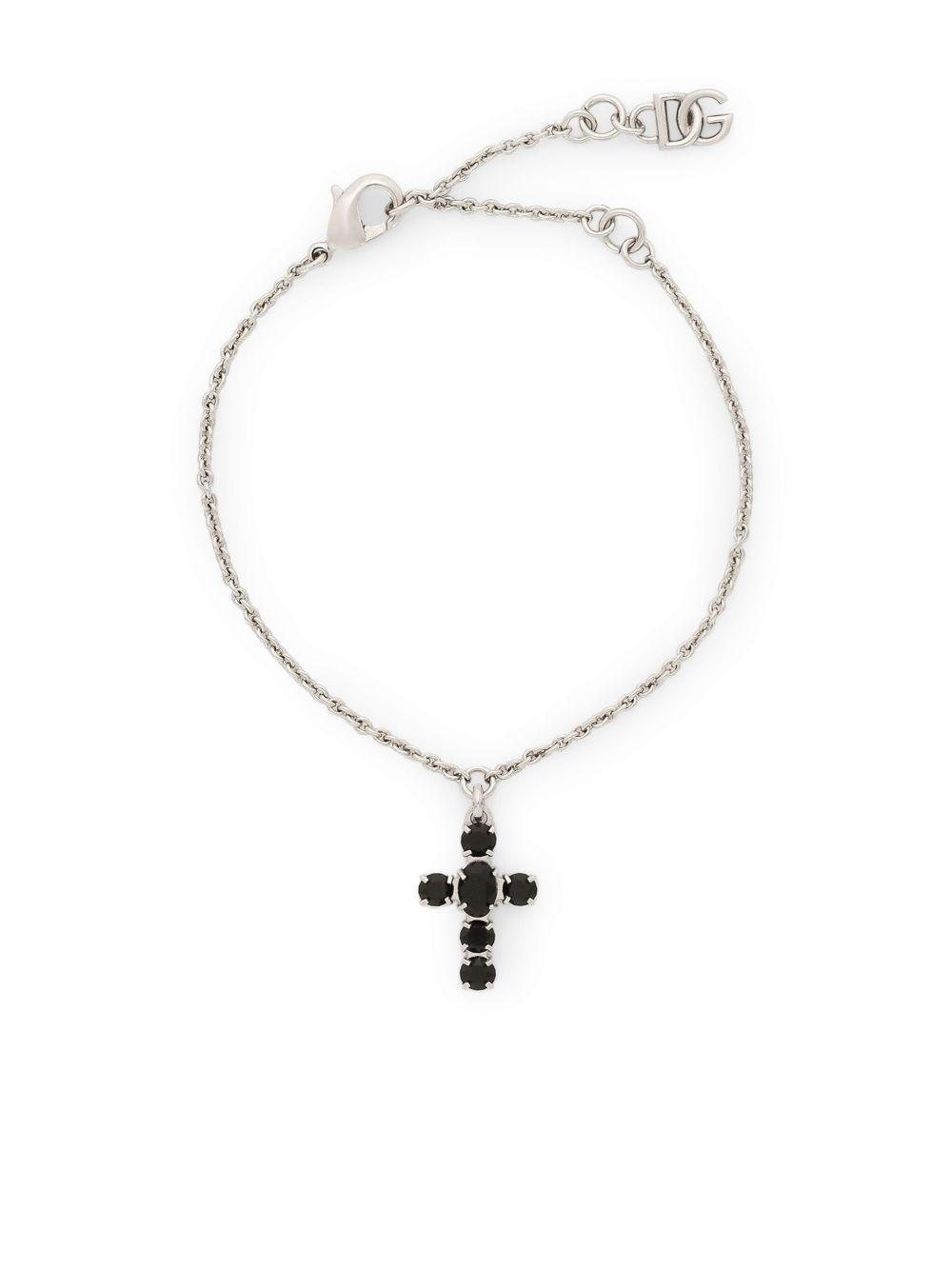 cross-pendant fine-link bracelet  Product Image