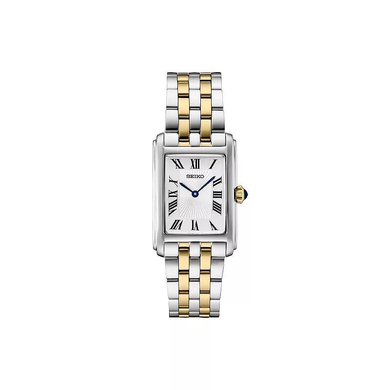 Seiko Womens Essentials White Dial Stainless Steel Watch Silver Product Image