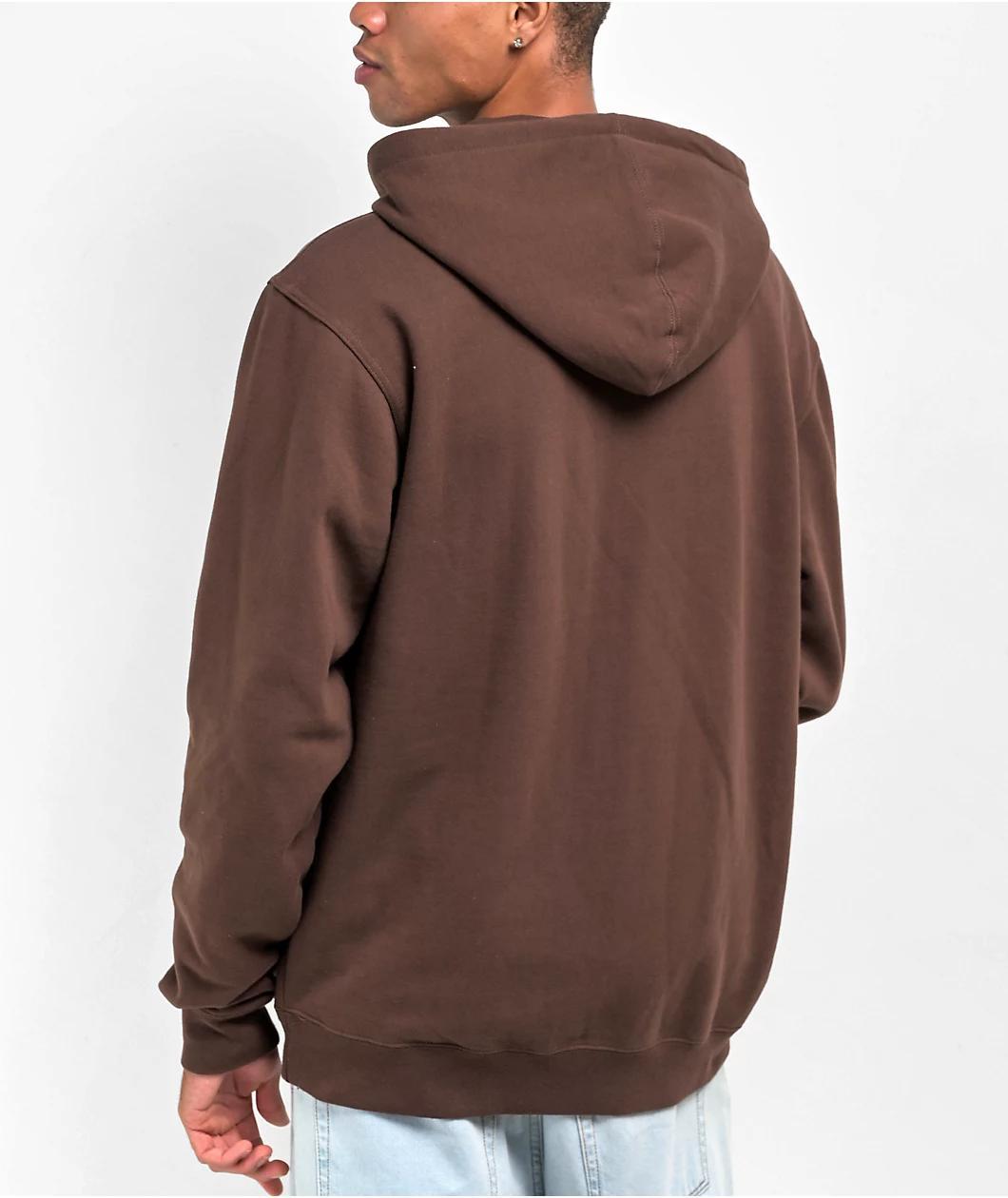 Empyre Sidebar Dark Brown Zip Hoodie Product Image