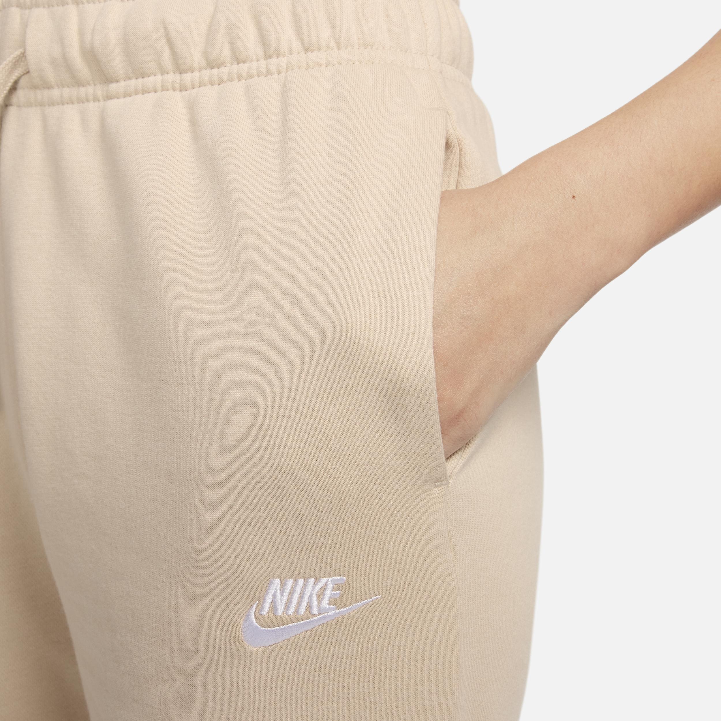 Women's Nike Sportswear Club Fleece Midrise Joggers, Size: Medium, Sandrift Product Image