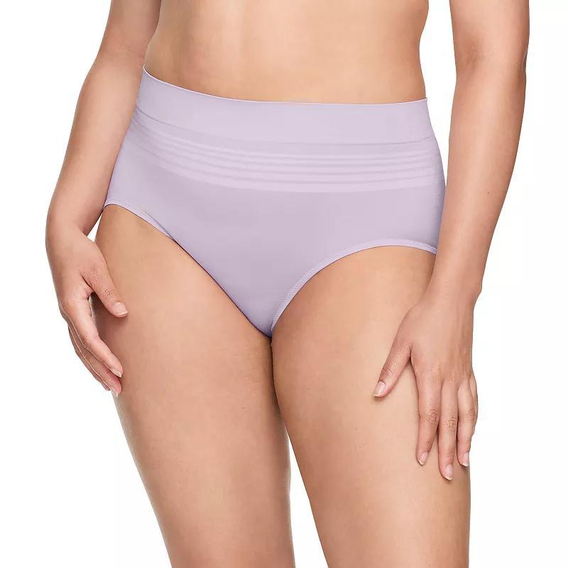 Warners No Pinching, No Problems® Dig-Free Comfort Waist with Lace Smooth and Seamless Brief RS1501P, Women's, Size: XL, Orchid Hush Product Image
