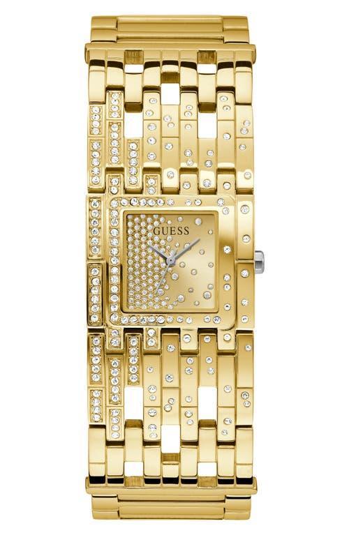 Guess Womens Analog Gold-Tone Stainless Steel Watch 22mm Product Image