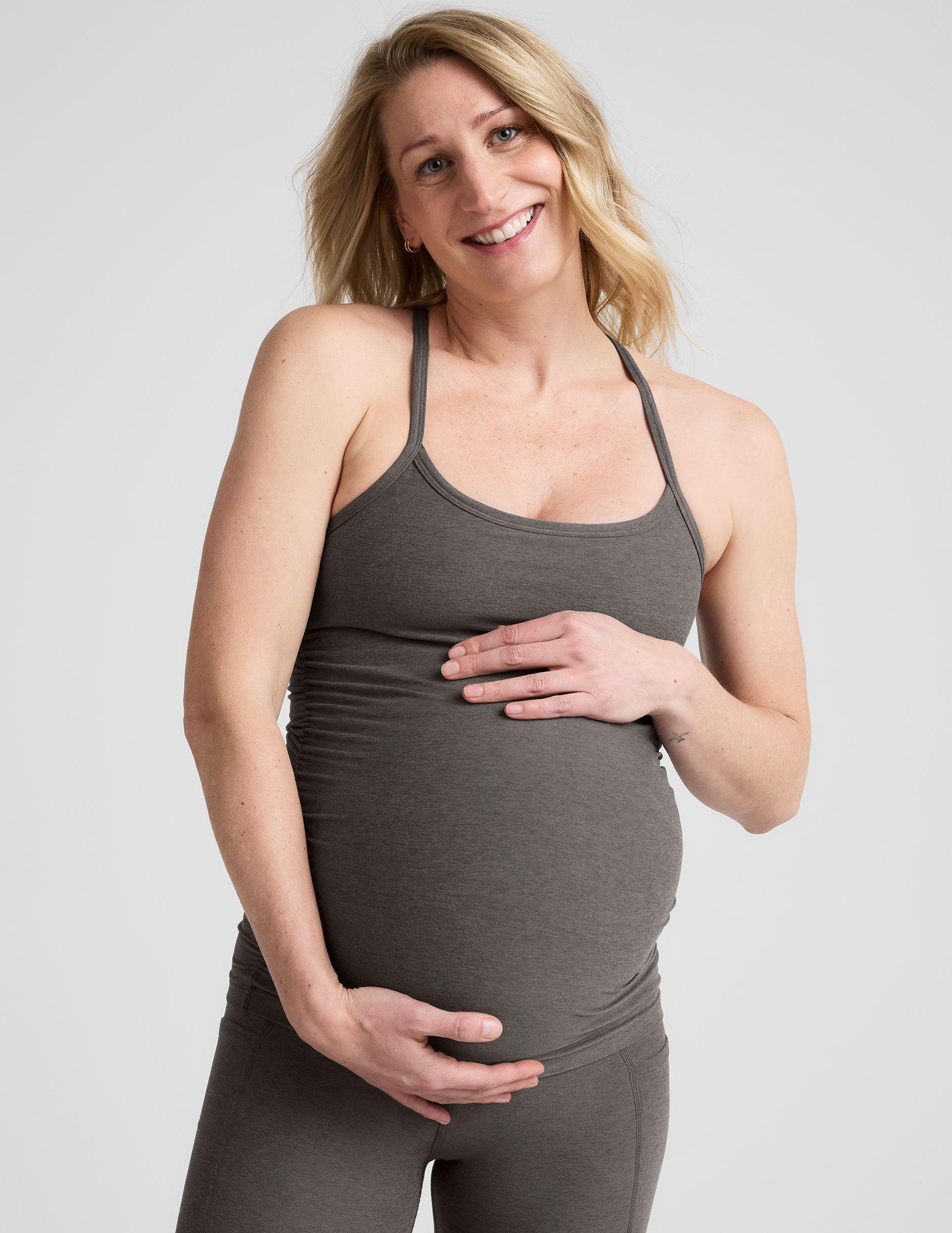Spacedye Keep Your Cool Maternity Slim Racerback Tank Product Image
