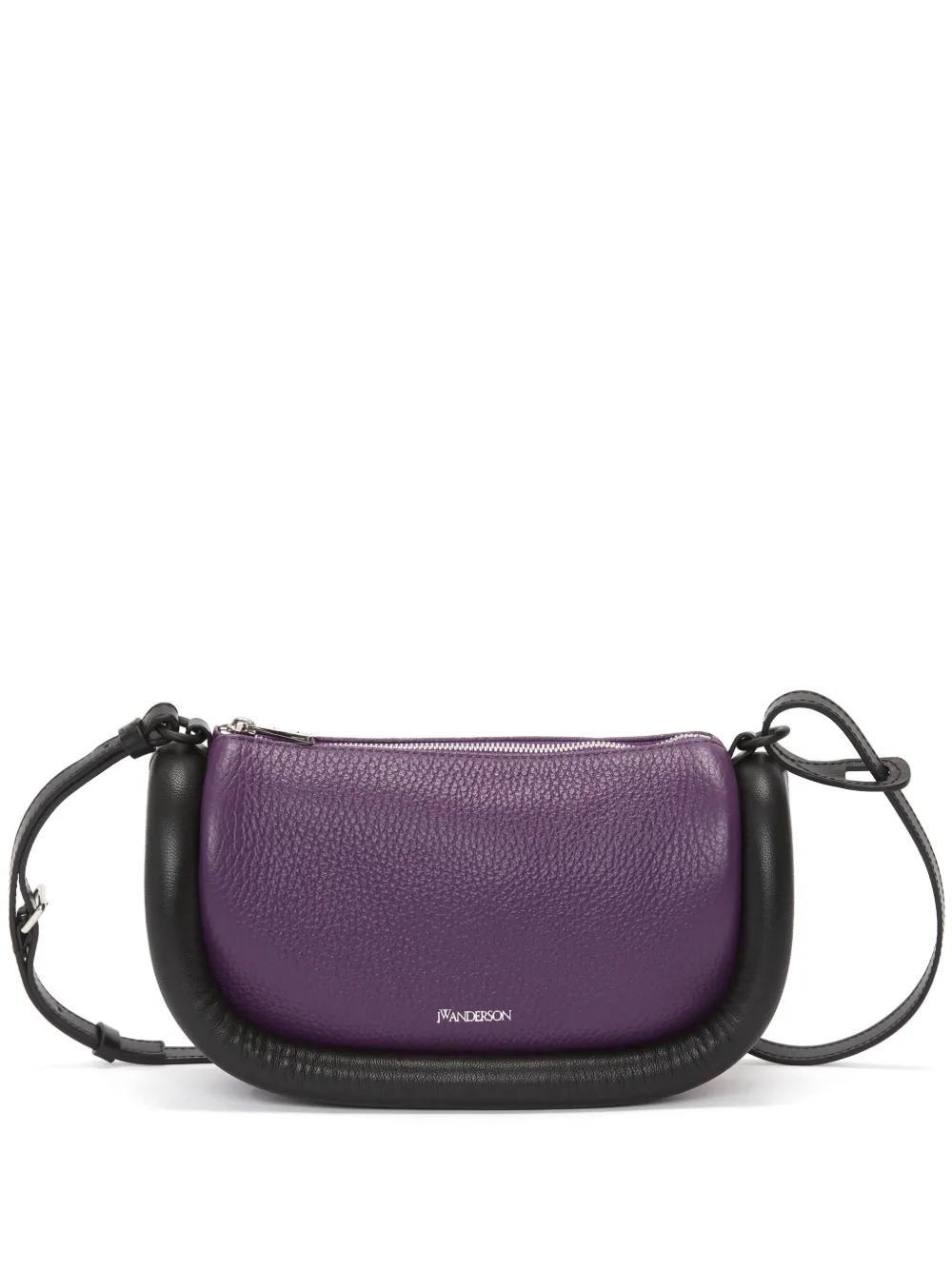 JW ANDERSON Bumper-12 Leather Crossbody Bag In Violett Product Image