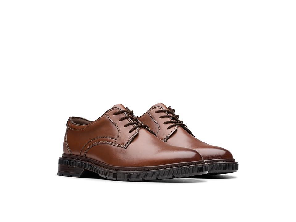 Clarks Burchill Penny Leather) Men's Lace Up Wing Tip Shoes Product Image