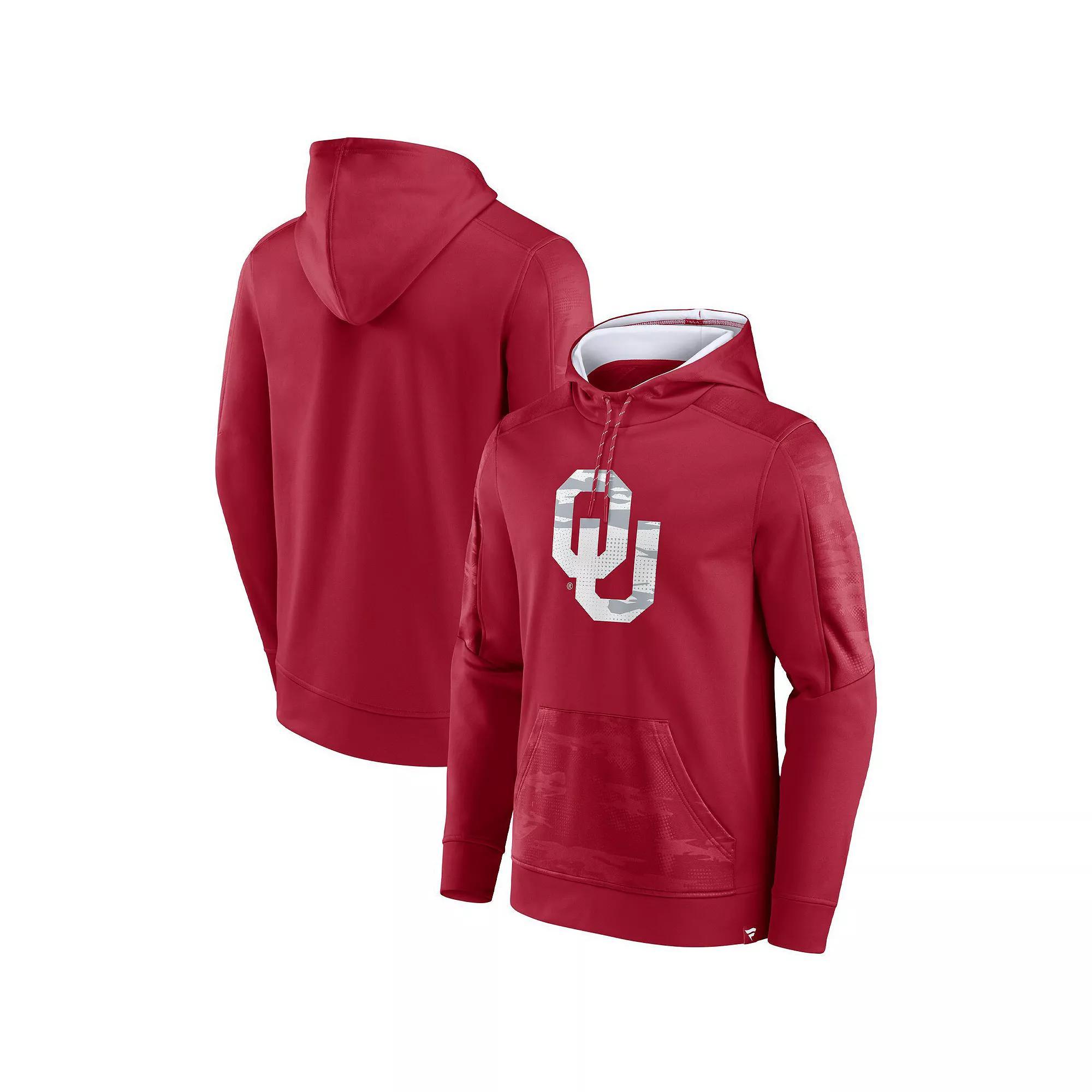 Men's Fanatics Branded Crimson Oklahoma Sooners On The Ball Pullover Hoodie,  Product Image