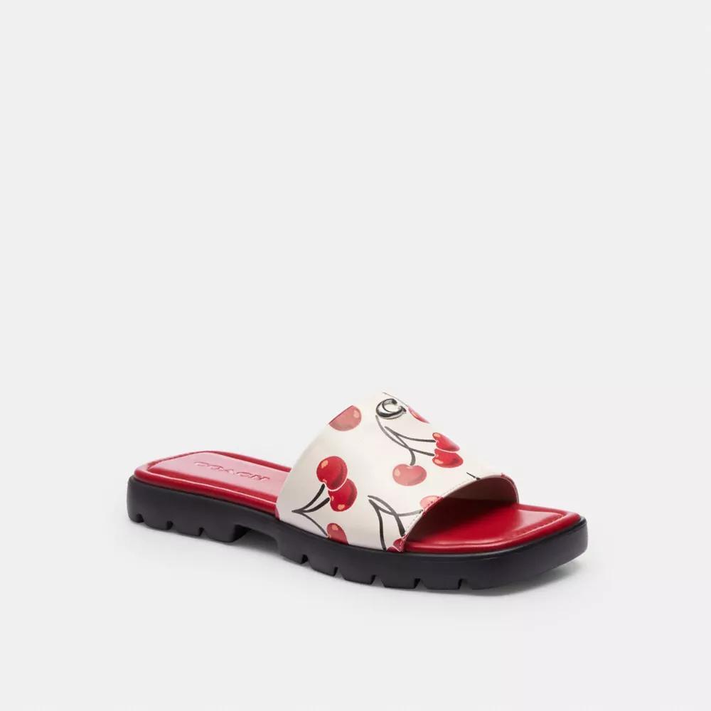 Florence Sandal With Cherry Print Product Image