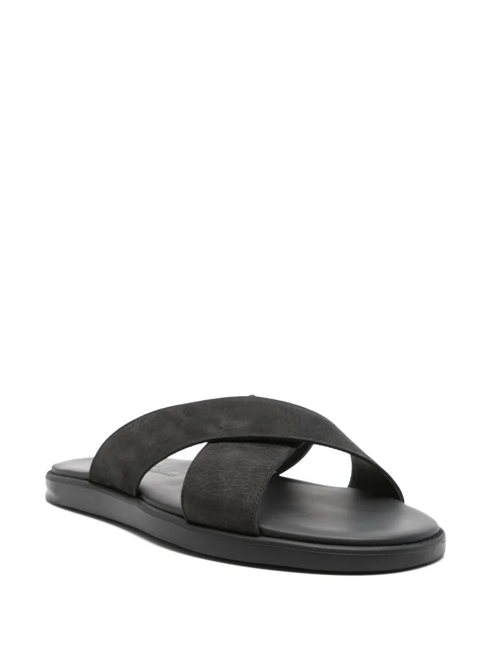 slip-on leather sandals Product Image