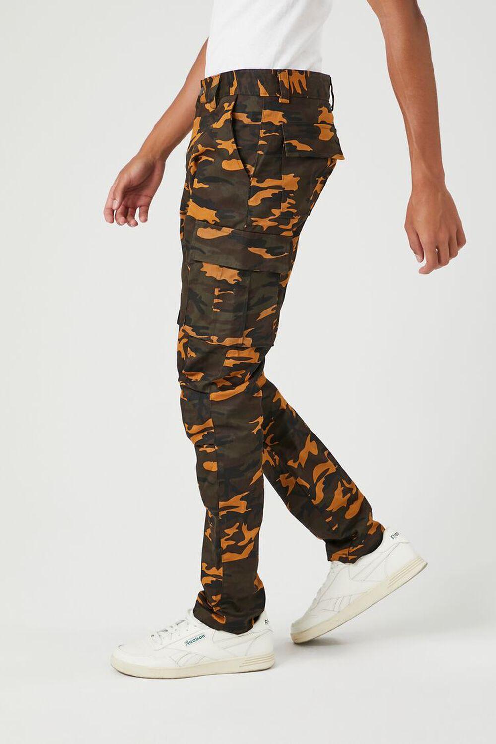 Twill Camo Print Slim-Fit Pants | Forever 21 Product Image