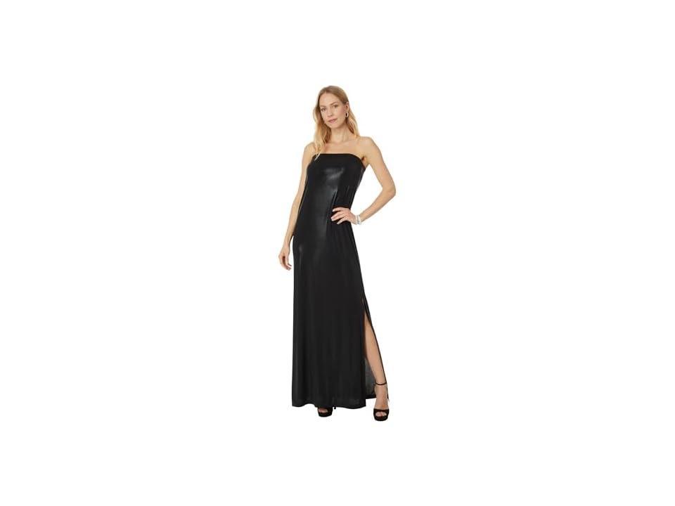 Womens Slit Strapless Gown Product Image