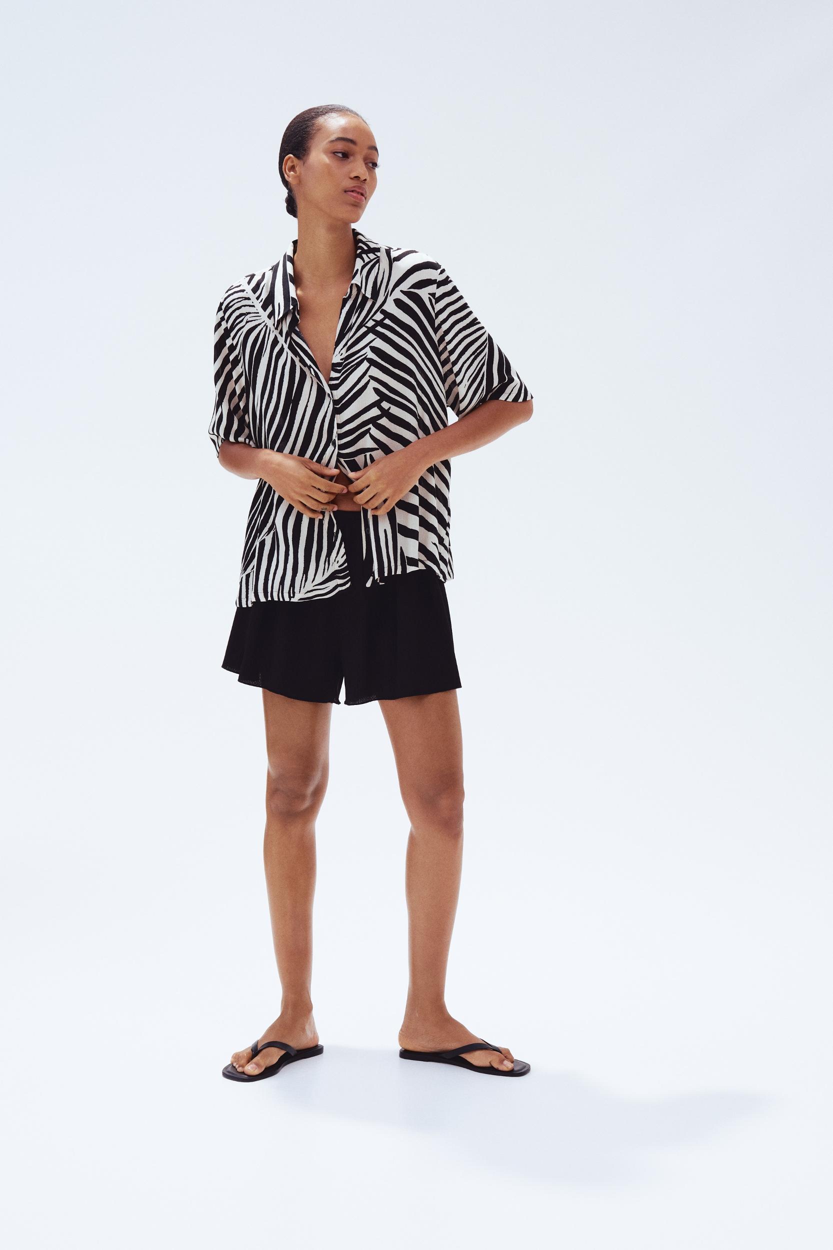 Crinkled Viscose Shirt Product Image