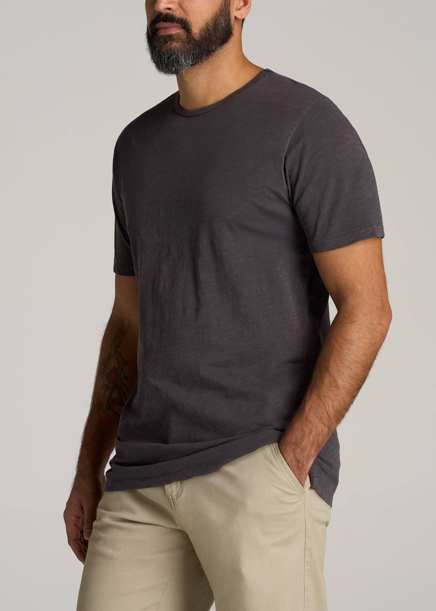 REGULAR-FIT Slub Tee in Charcoal - Tall Men's Shirts Product Image