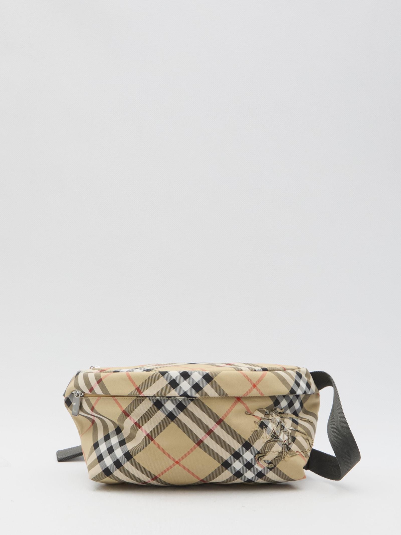 BURBERRY Check Belt Bag In Beige Product Image