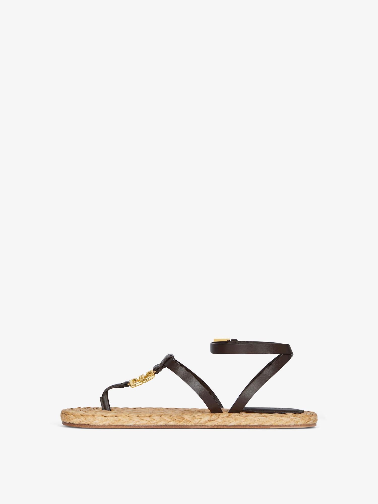 4G Liquid sandals in raffia Product Image